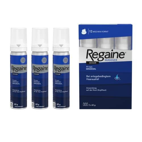 Regaine Manner Schaum 50 Mg G 3x60 Ml Haarausfall Haarpflege Kosmetik Korperpflege Easyapotheke